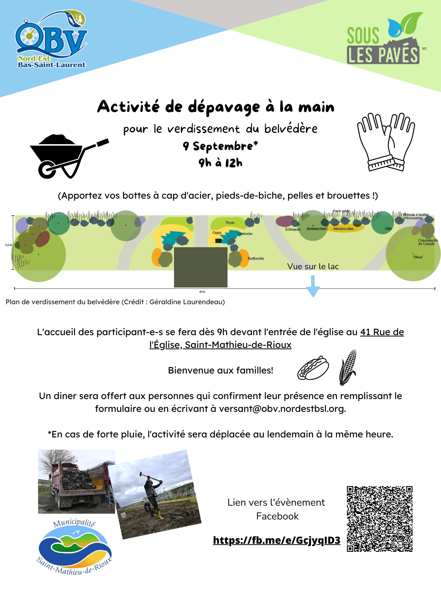 Activité de dépavage